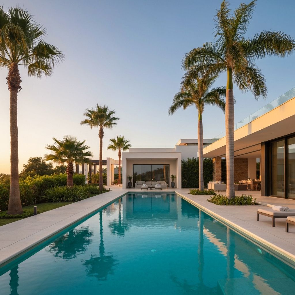 Luxury swimming pool