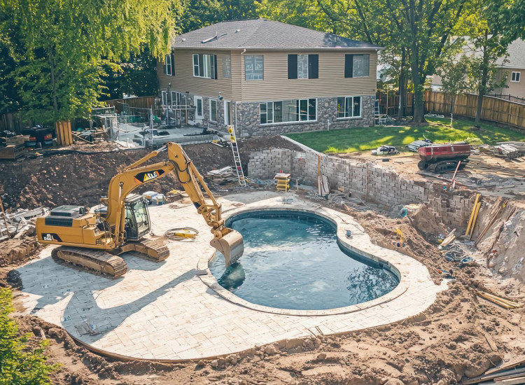 Pool construction